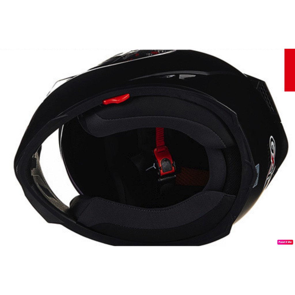 Mũ nón bảo hiểm GXT fullface full face hoạ tiết đầu lâu phối pha đen xanh lá cây