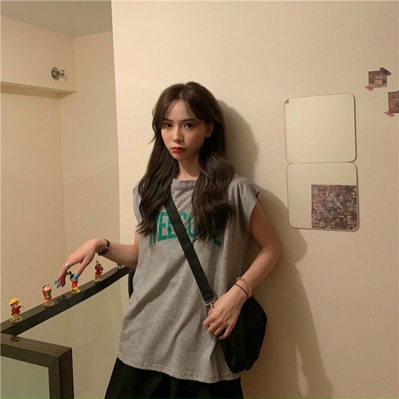 [ Xả Kho ] Áo Thun Ba Lỗ Form Rộng  FREESHIP Áo Thun Sát Nách Không Tay Freesize in chữ Phong Cách, Cá Tính Q116