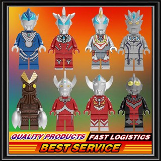 Mô Hình Đồ Chơi Lego Nhân Vật Ultraman Tiga Orb Zero Taro Gide Dyna Ros Monster Bastan