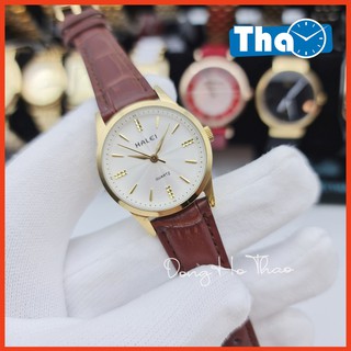 Đồng Hồ Nữ Dây Da Halei 549 Đủ Màu Cá Tính Chống Nước