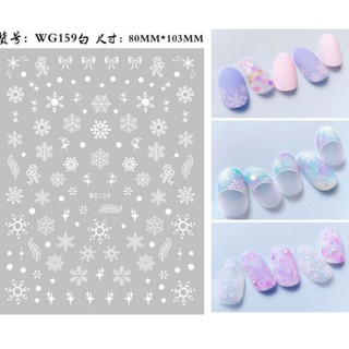 Sticker dán móng tay hình NOEN, hình BÔNG TUYẾT