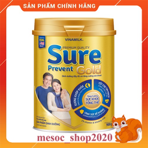 Sữa Sure prevent gold 900g