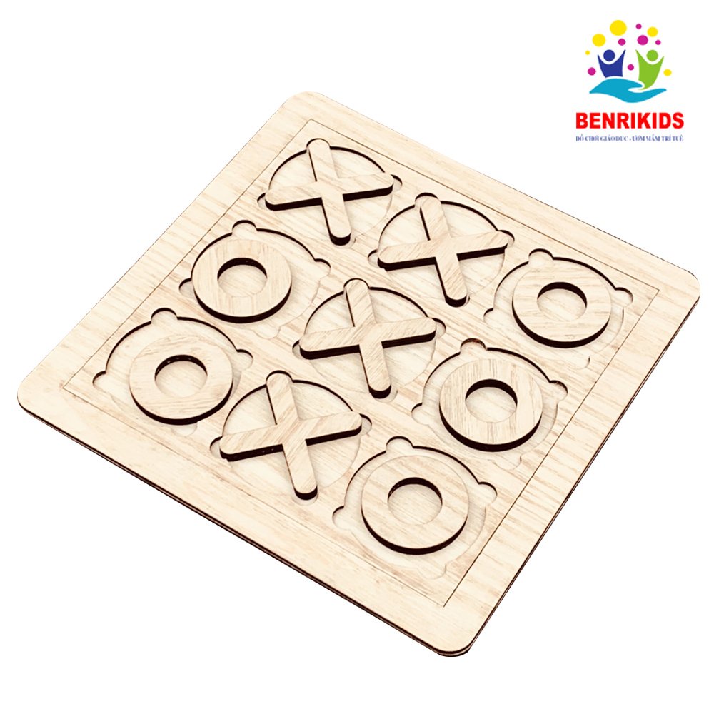 Đồ Chơi Bằng Gỗ Game Tic Tac Toe Cho Trẻ Từ 5-10 Tuổi