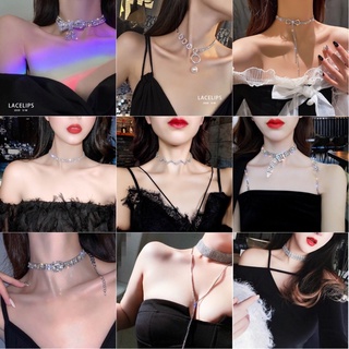 Vòng Cổ Dây Chuyền Choker Đính Đá Xinh Xắn Dành Cho Nữ