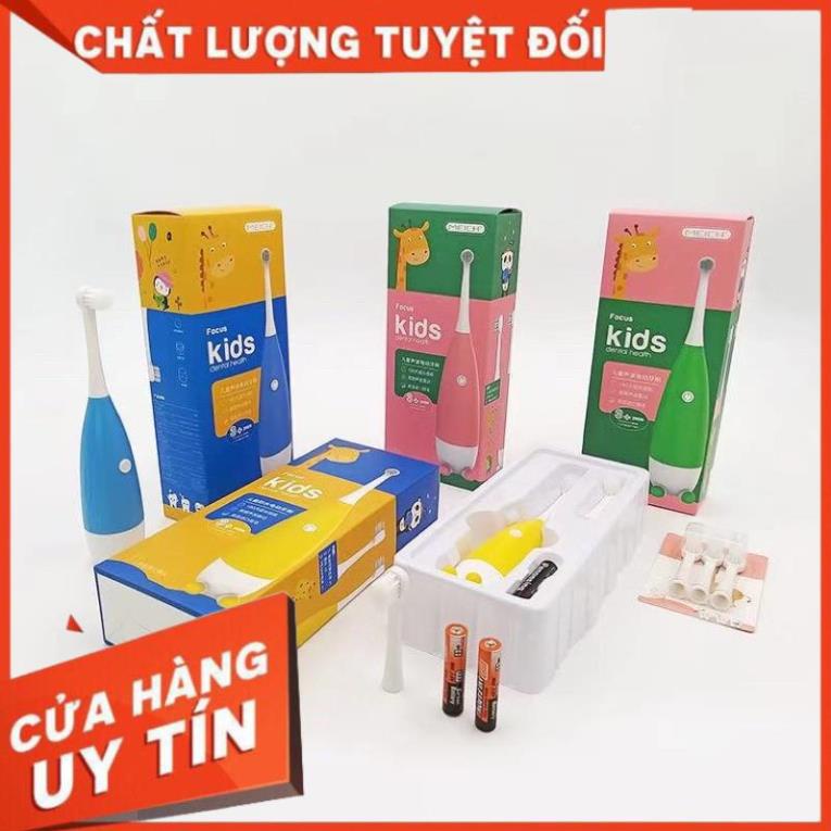 HOT - Bàn chải điện tự động đánh răng cho bé giúp bé yêu thích việc đá