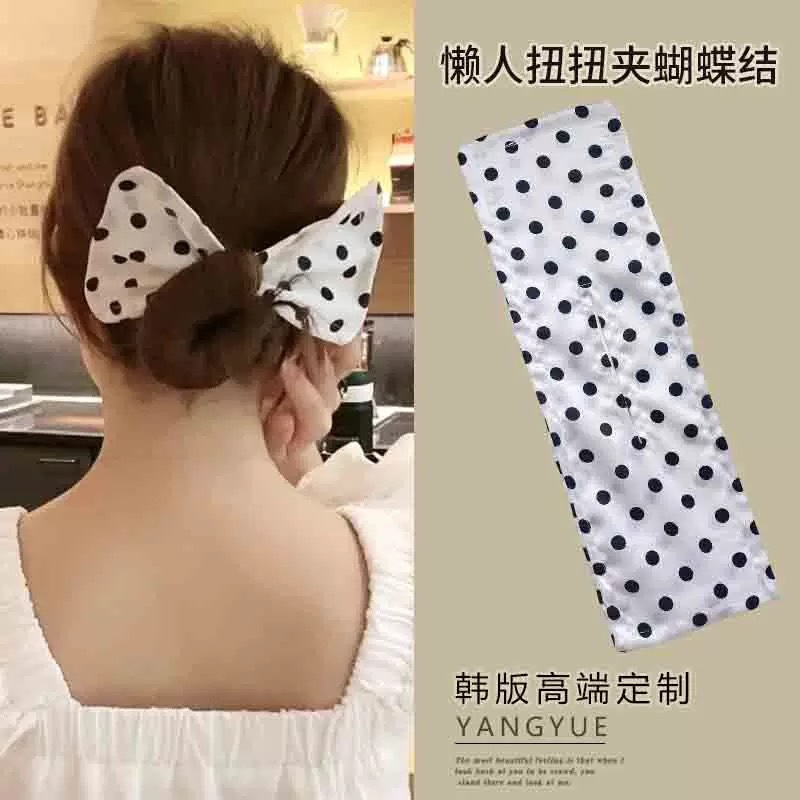 Thun cột tóc kiểu dáng nơ dễ thương xinh xắn