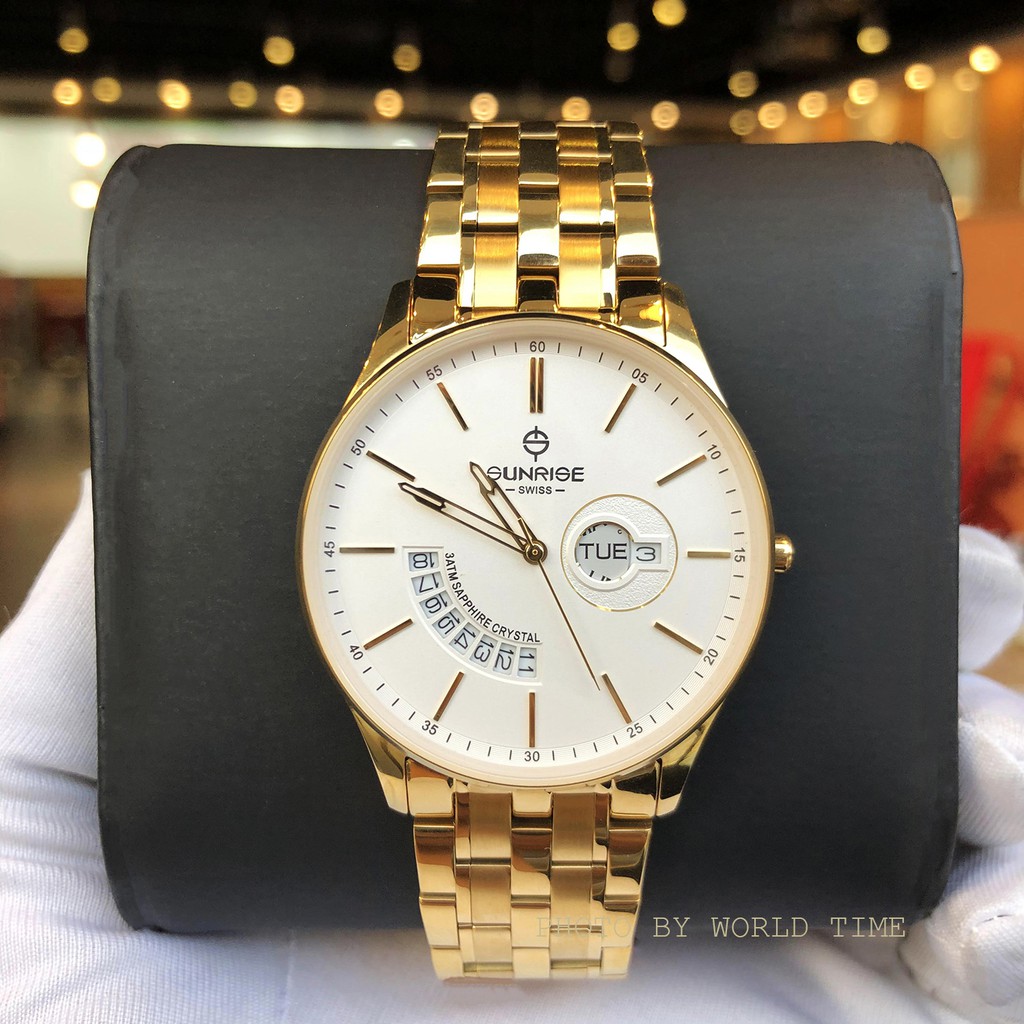 Đồng Hồ Nam Sunrise 1127SA Chính Hãng Full Box Kính Sapphire Chống Xước Chống Nước Dây Da Cao Cấp | BigBuy360 - bigbuy360.vn