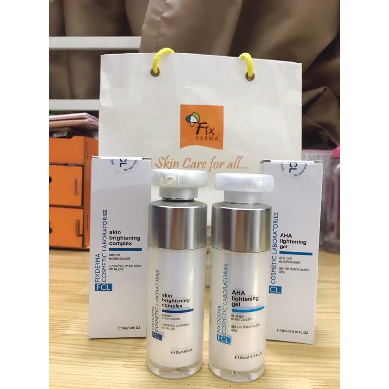 GEL TRẺ HOÁ DA, GIẢM THÂM SẠM NÁM CẢI THIỆN NẾP NHĂN AHA LIGHTENING GEL Fixderma 30ml