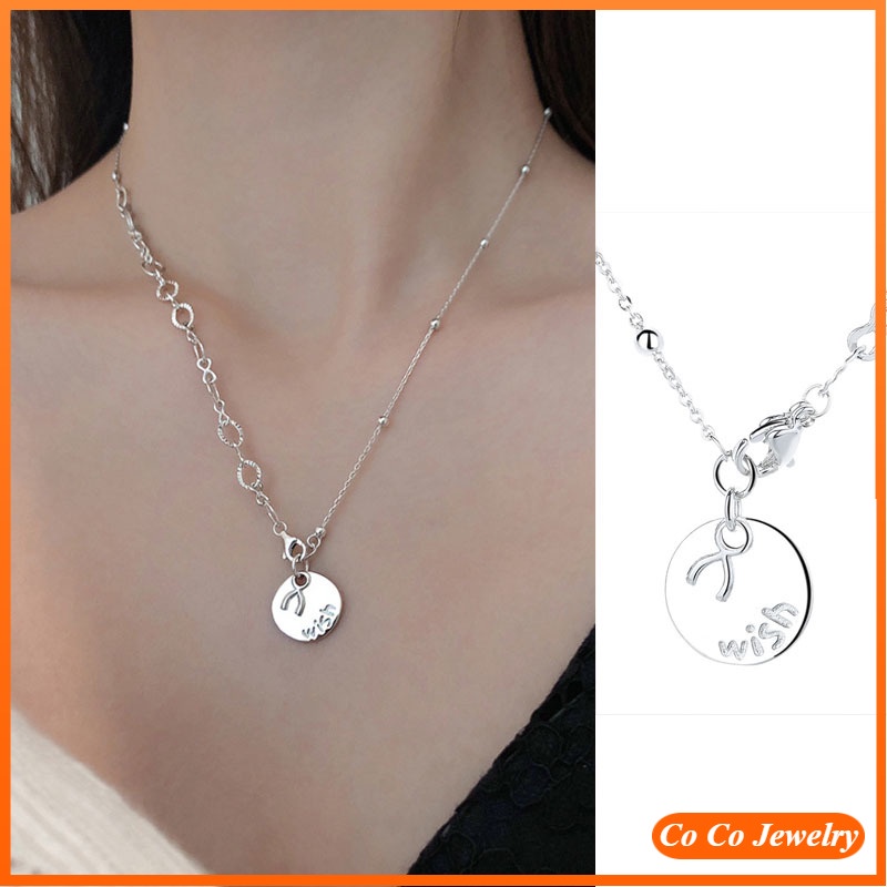 vòng cổ Dài Mặt Tròn Phong Cách Hàn Quốc Thời Trang