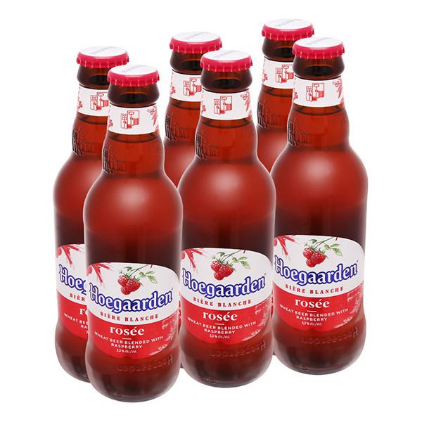 E - Bia Hoegaarden Rosee Lốc 6 Chai 248Ml