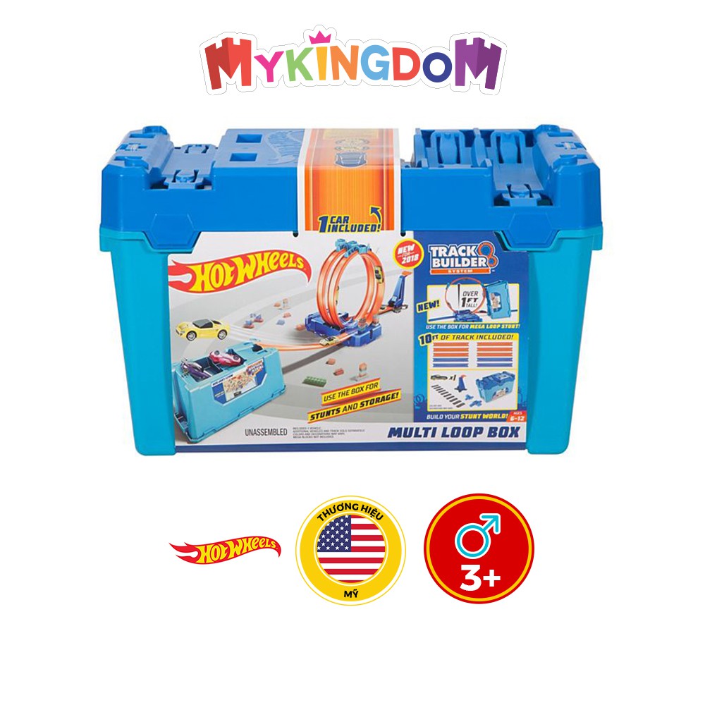 Đồ Chơi HOT WHEELS Thùng Phụ Kiện Phức Hợp Hot Wheels Xanh Đại Dương GVG09/FLK89