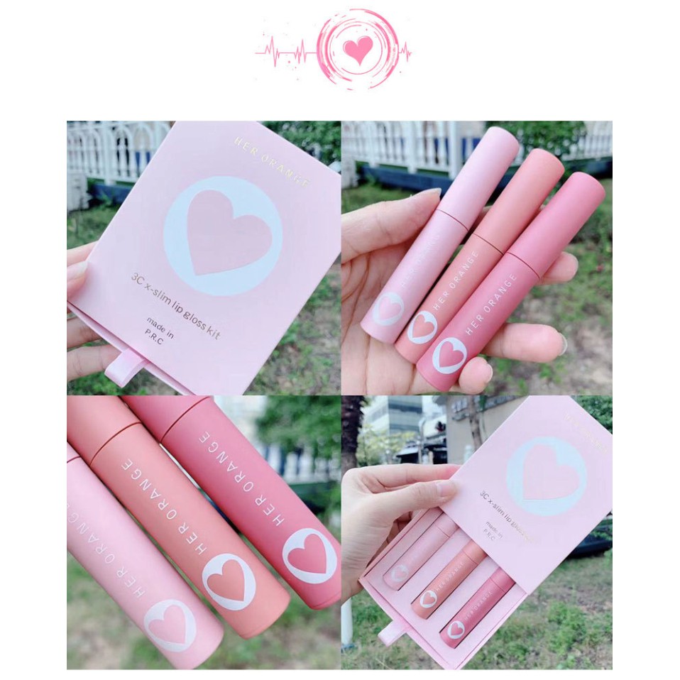 Set 3 Son Kem Nhung Mịn Trang Điểm Chuyên Nghiệp | BigBuy360 - bigbuy360.vn