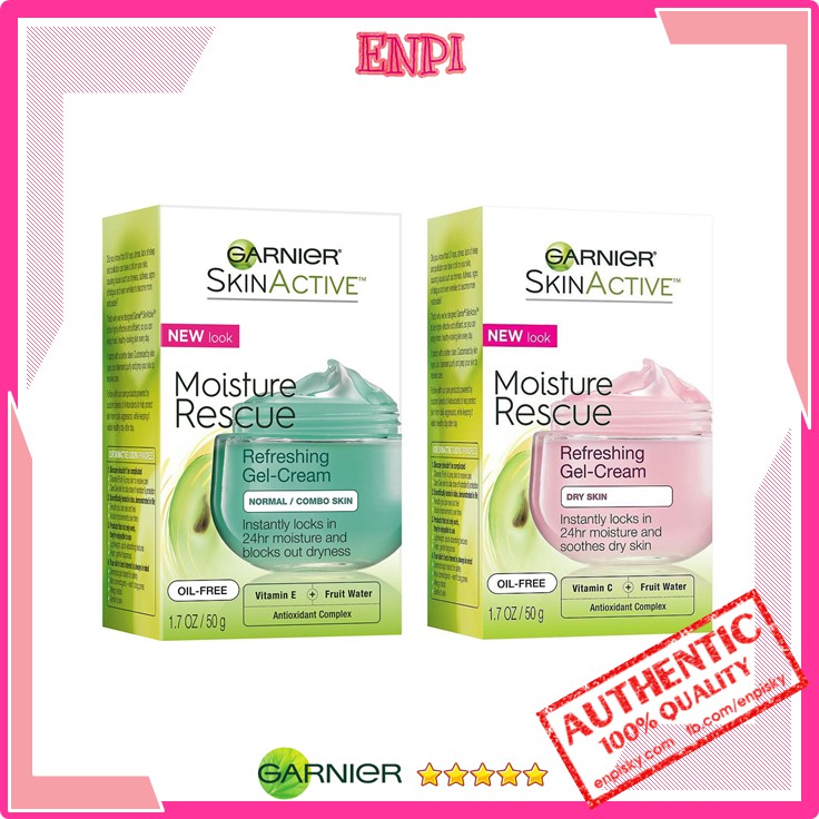 Gel dưỡng Garnier SkinActive Moisture Rescue Refreshing Gel-Cream