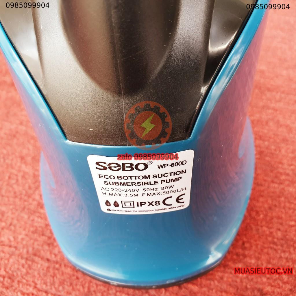 SOBO WP 600D 80W - 5000Lit/H BƠM CHÌM BỂ CÁ BƠM CHÌM HÚT CẶN ĐÁY KHÔNG CHỔI THAN SIÊU BỀN SIÊU ÊM