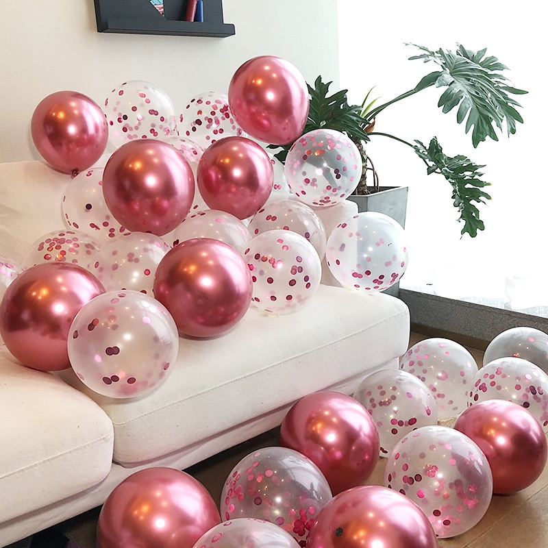 Set 5 Bong Bóng Cao Su Trang Trí Tiệc