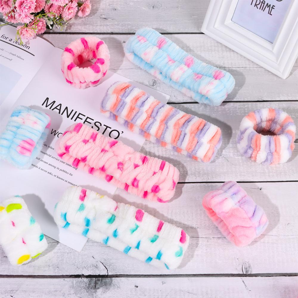 Mih Vòng Đeo Tay Rửa Mặt Bằng Sợi Nhỏ Mềm Mại Thấm Hút Nước Ngăn Ngừa Rửa Mặt Dành Cho Bạn Nữ