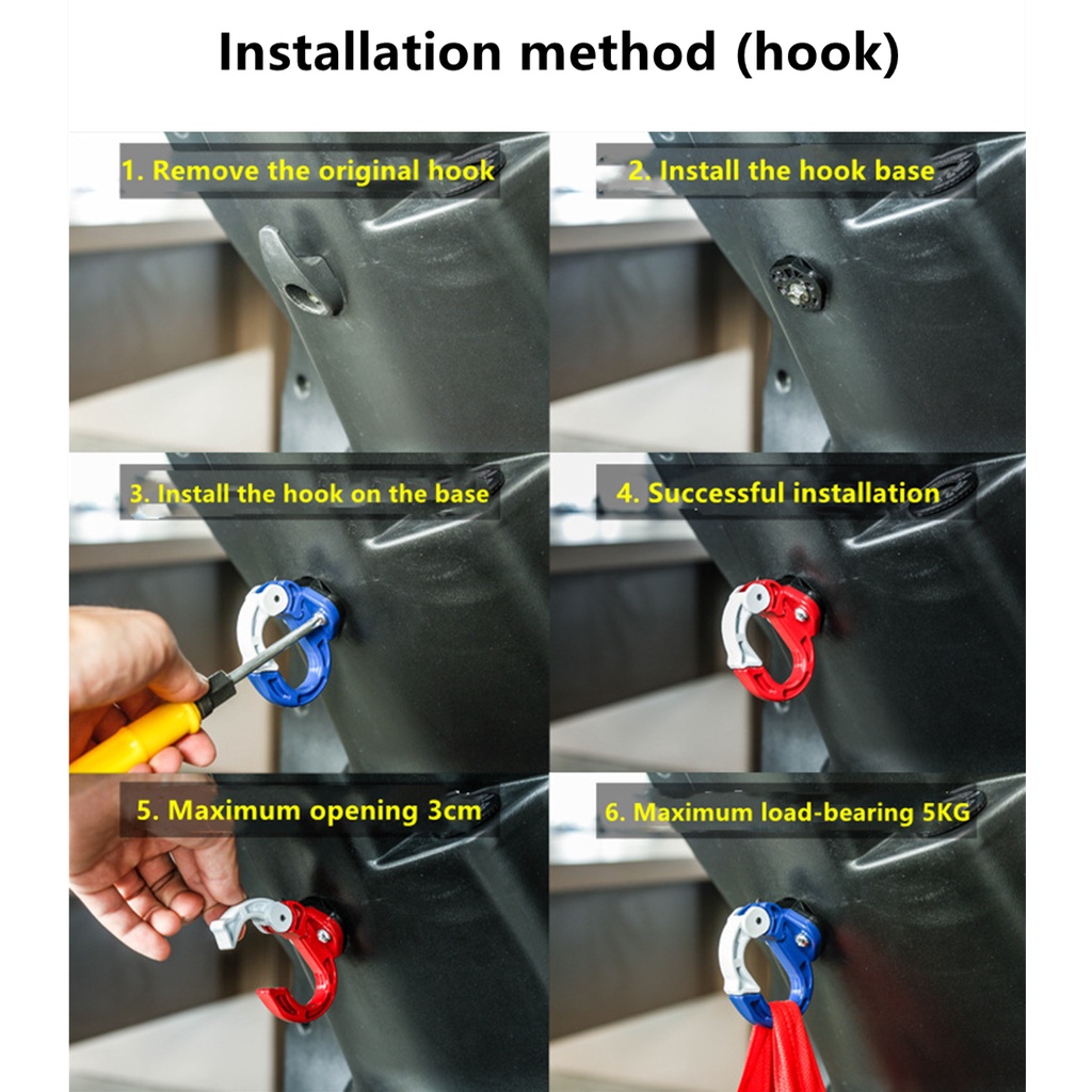 Móc Treo Mũ Bảo Hiểm Bằng Hợp Kim CNC Thông Dụng Cho Xe Máy #120