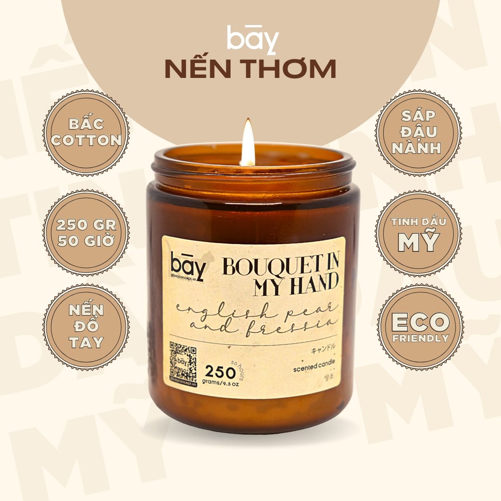 Nến thơm phòng Signature [FREESHIP]  tinh dầu nhập khẩu Mỹ, khử mùi, thư giãn sáp đậu nành, bấc cotton, không khói