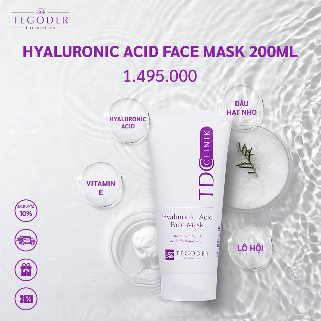 Mặt nạ cấp nước cho da Tegoder Hyaluronic Acid Face Mask 200ml
