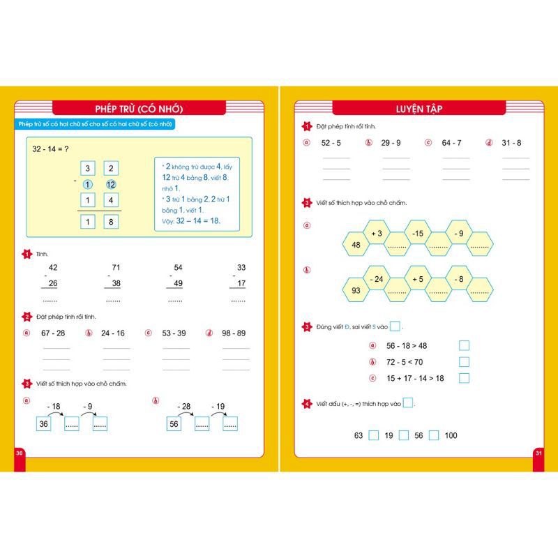 Sách - Combo 2 Cuốn Rèn Kỹ Năng - Tính Nhanh Tính Nhẩm Và Cộng Trừ Trong Phạm Vi 100