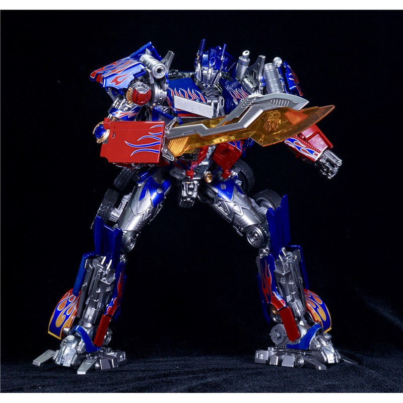 Mô hình Optimus Prime LS-03 LS 03 LS03 KM01 KM 01 LS03F Black Mamba Transformers người máy lắp ghép rô bốt biến hình