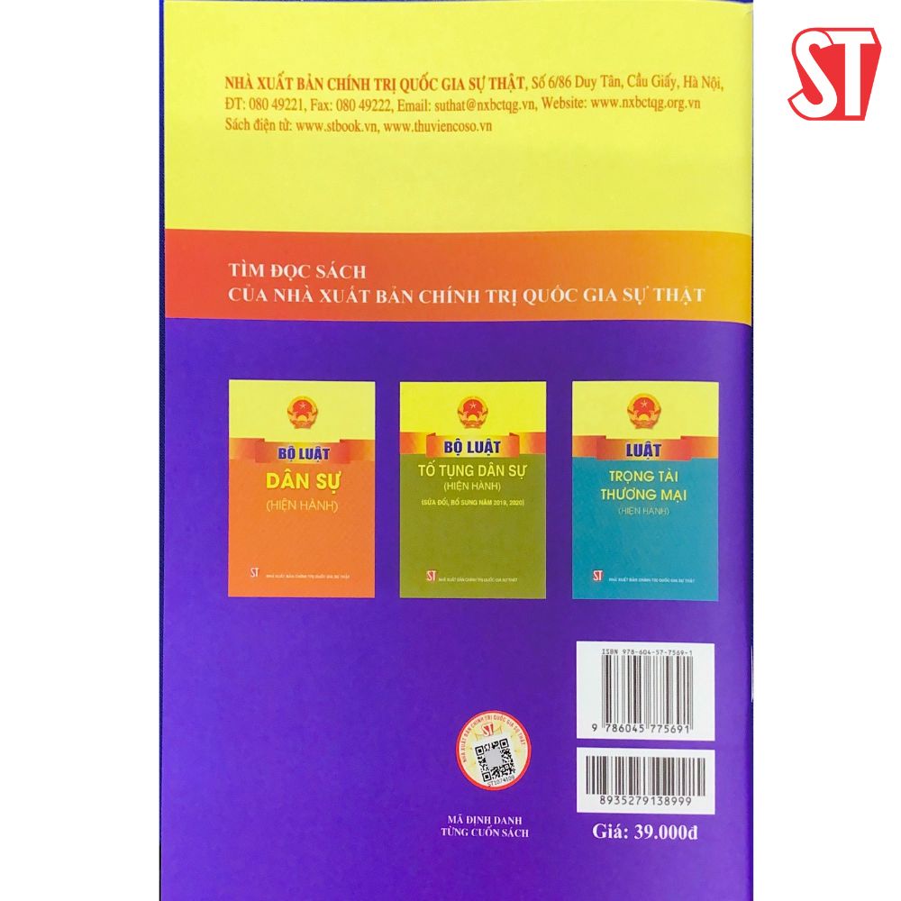 [Mã BMLT35 giảm đến 35K đơn 99K] LUẬT KINH DOANH BẤT ĐỘNG SẢN (HIỆN HÀNH) (SỬA ĐỔI BỔ SUNG NĂM 2022) | BigBuy360 - bigbuy360.vn
