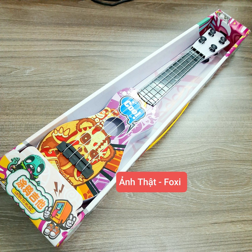 Đồ chơi phát nhạc và nhạc cụ Đàn Guitar Mini-Ukulele cho bé vừa chơi vừa học phát triển trí tuệ