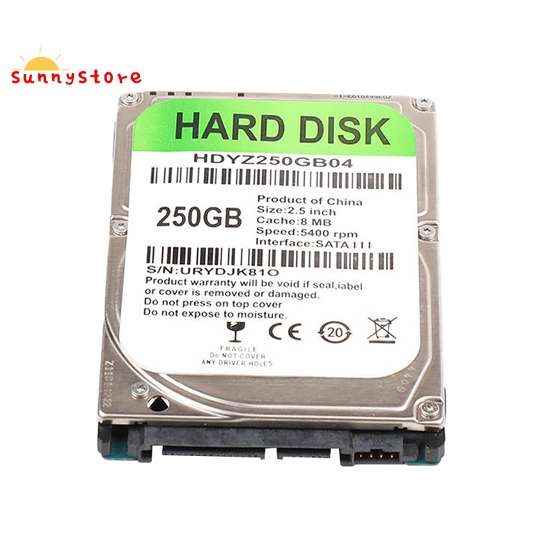 Ổ Cứng 250g Hdd 2.5inch Sata 3.0 5400-7200rpm Cho Laptop Notebook