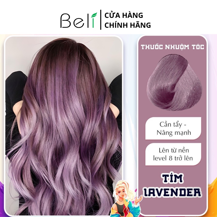 Thuốc Nhuộm Tóc KOOLPRO Màu Tím Lavender Tuýp 100g - Beli Official Store - N039