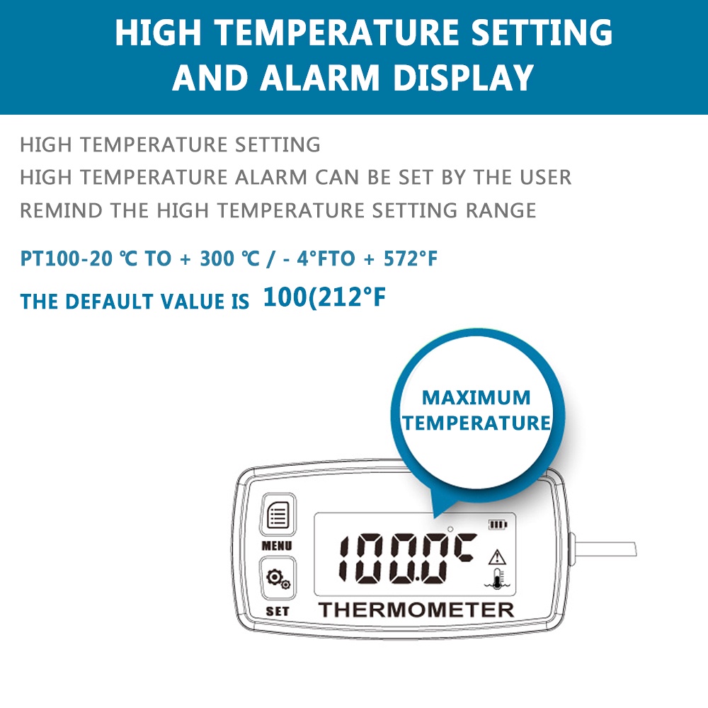 Replaceable Battery Hour Meter for Motorcycle ATV Lawn Mower Inductive Tachometer Gauge Alert RPM EngineBacklit Resettable Tacho Hour Meters