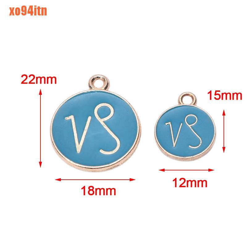 Bộ 12 Mặt Dây Chuyền Hình Chòm Sao Tráng Men