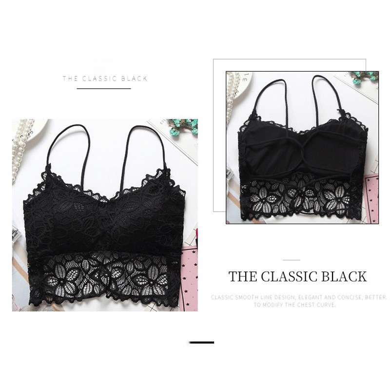 Áo ngực AOWEINISI phối ren thời trang quyến rũ dành cho nữ