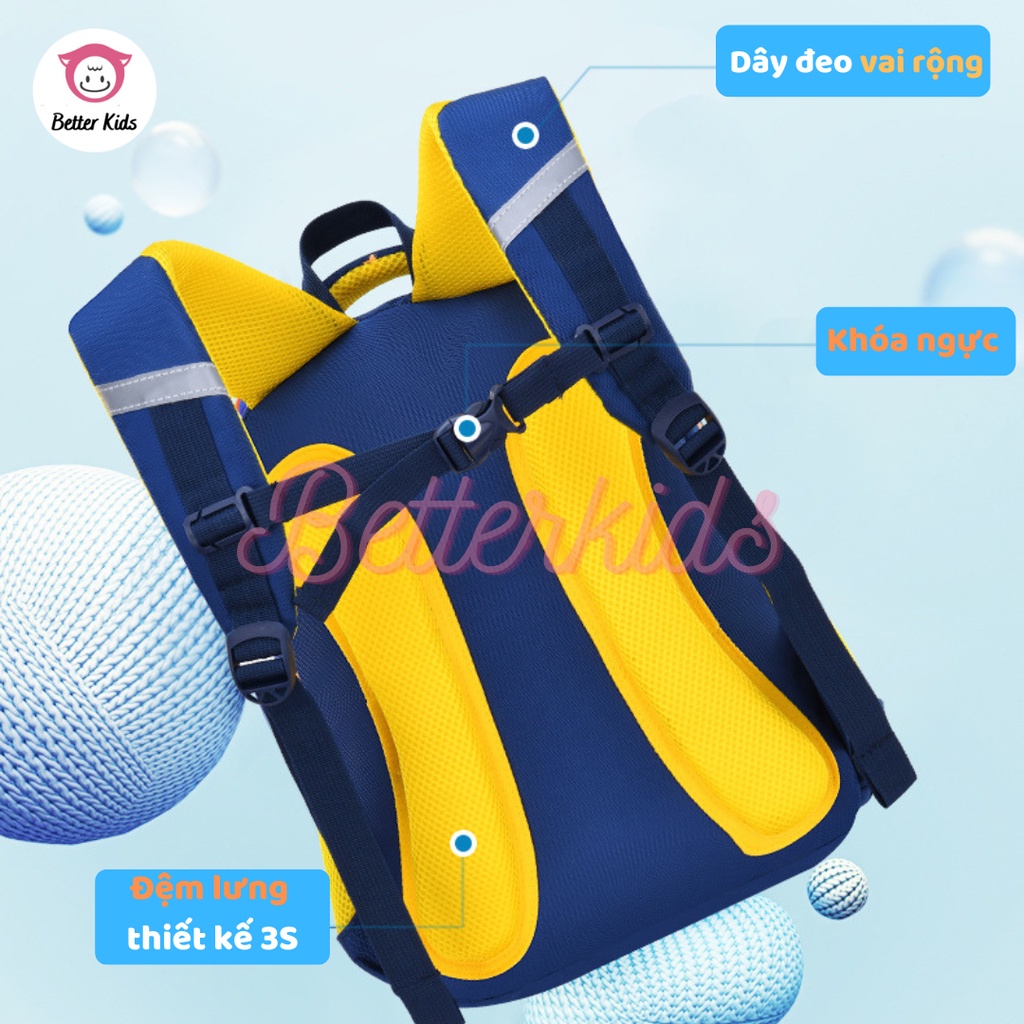 Balo cho bé mầm non và tiểu học, trẻ em từ 5-10 tuổi chính hãng TOP BEAR