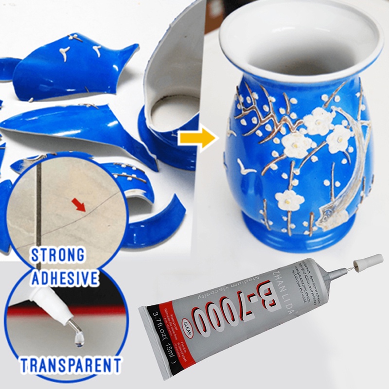 Chai Keo 15ml Đa Năng Tự Dính Mạnh Đính Đá Giả Kim Cương B7000