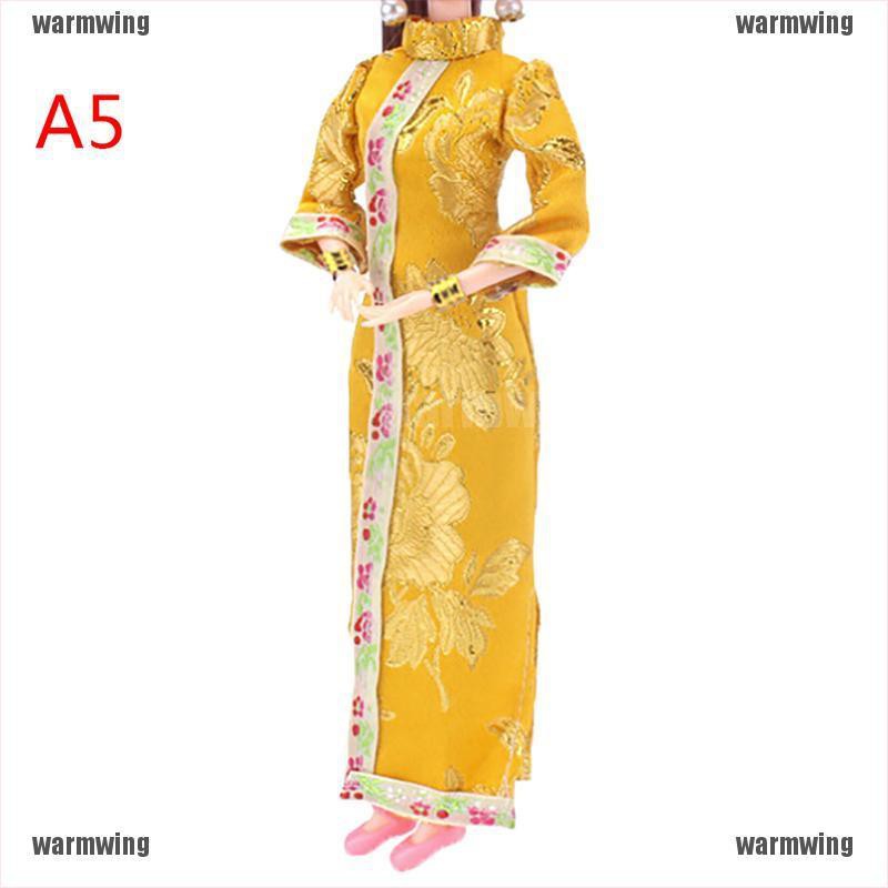 Áo đầm cho búp bê phong cách Trung Hoa