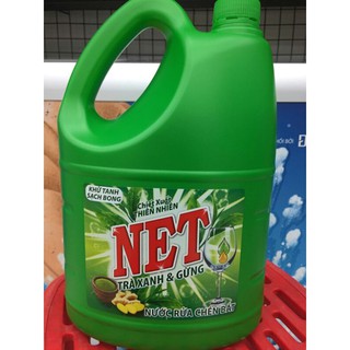 nước rửa chén Net 4L hương trà xanh và rừng