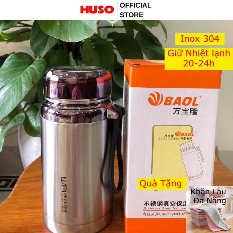 Bình giữ nhiệt nóng lạnh - WL7 inox 304 cao cấp - Ly Giữ Nhiệt 1000-1500ml - HUSO