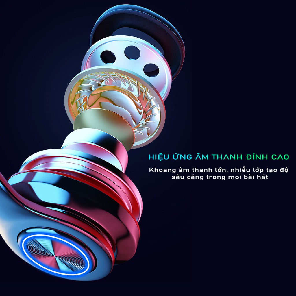 Tai Nghe Chụp Tai Bluetooth Không Dây SIDOTECH B39S Chống Ồn Pin Trâu Chơi Thể Thao Gaming Pubg Mobile Android Iphone | BigBuy360 - bigbuy360.vn