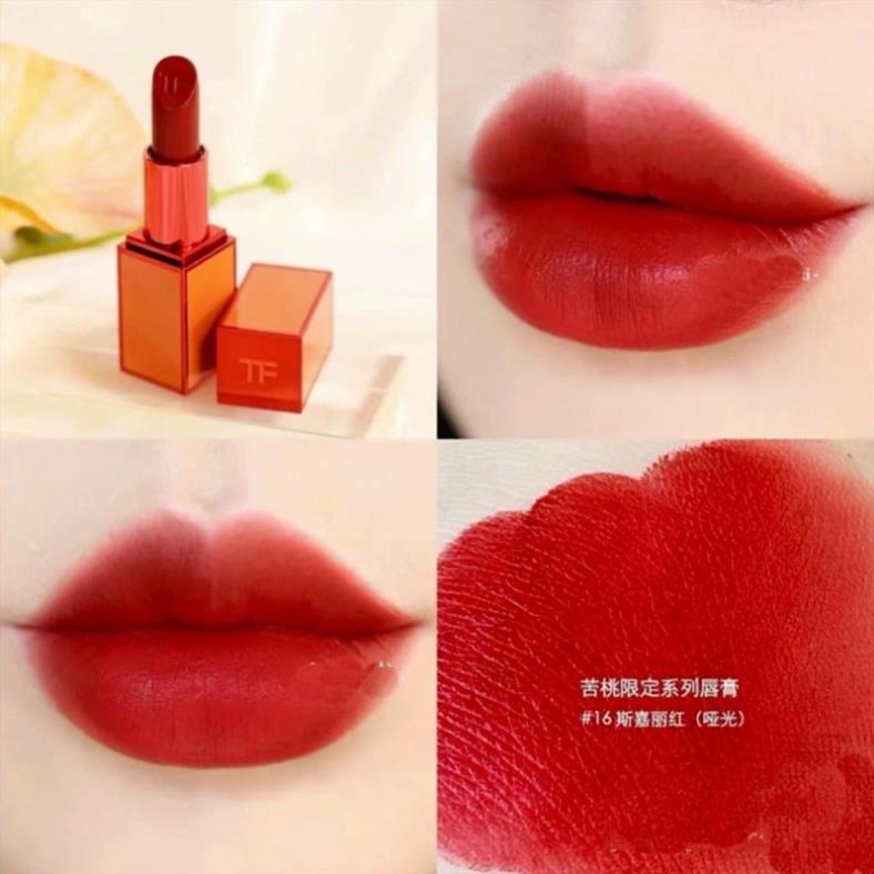 Son Tom Ford vỏ cam limited màu 16 Scarlet Rouge