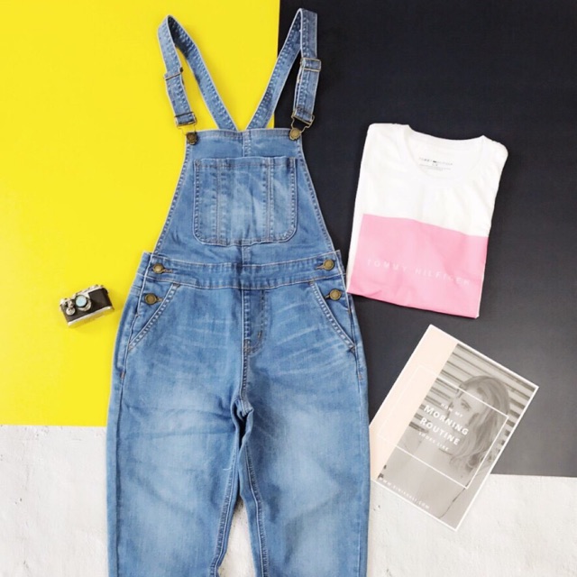 Yếm jeans phom baggy mới về luôn ạ