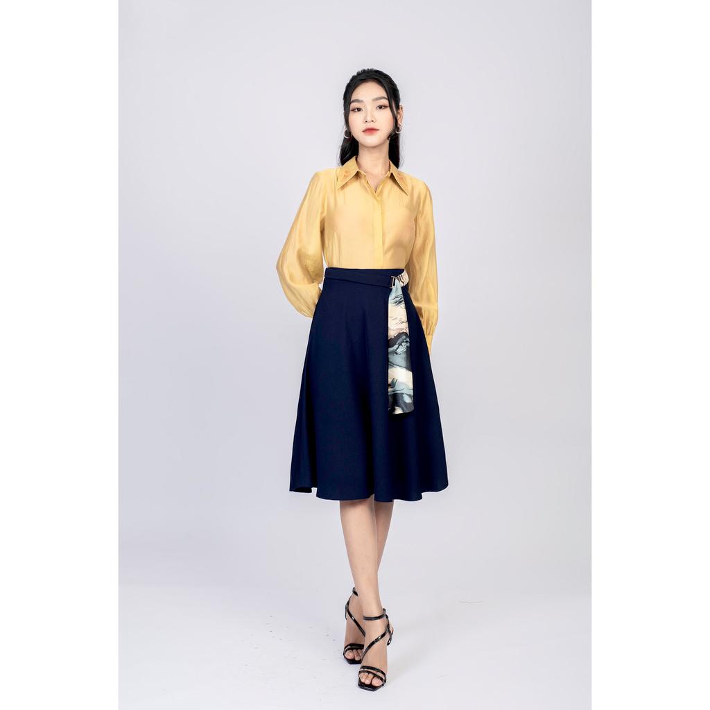 Chân váy xòe, cạp luồn MMOutfit M-JU020421066