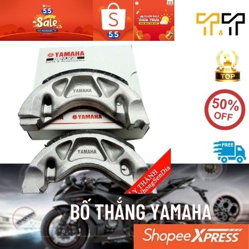 Bố thắng xe tay ga yamaha, má phanh xe nouvo, xe nvx, xe grande, xe latte, xe janus - cam kết hàng mới - shopnhongsendia