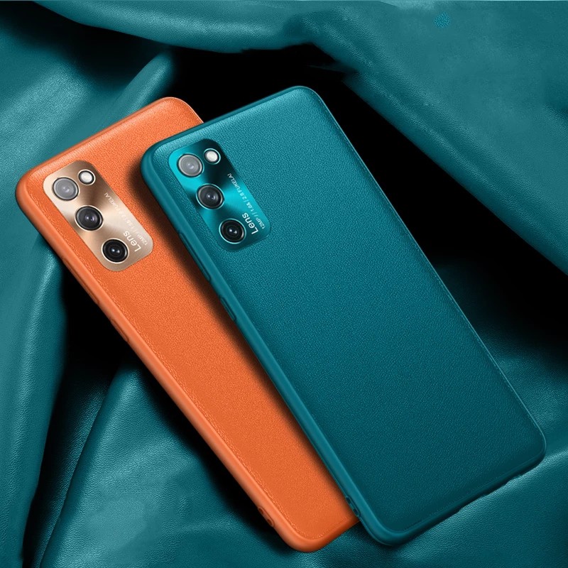 Ốp Điện Thoại Da Trơn Bảo Vệ Camera Kim Loại Cho Samsung Galaxy S22 Ultra S20 S21 FE Note 20 Ultra