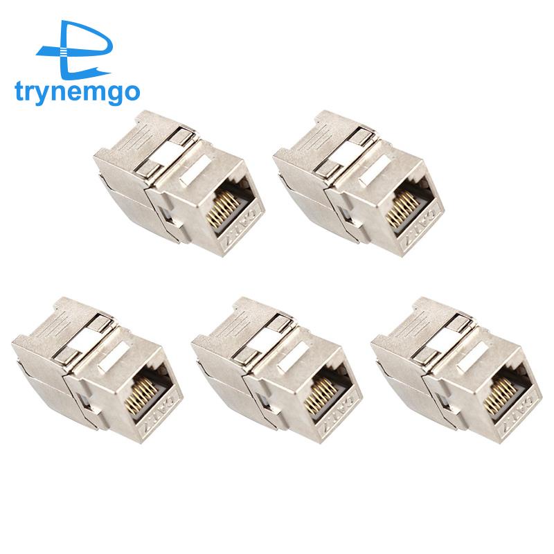 Bộ 5 Jack Cắm Mạng RJ45 Cat7 ule RJ45 Bảo Vệ Toàn Diện 360 Độ
