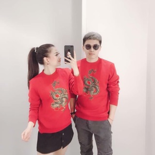 Áo nỉ đôi - nhóm nam nữ hm auth sẵn xs dưới 60kg