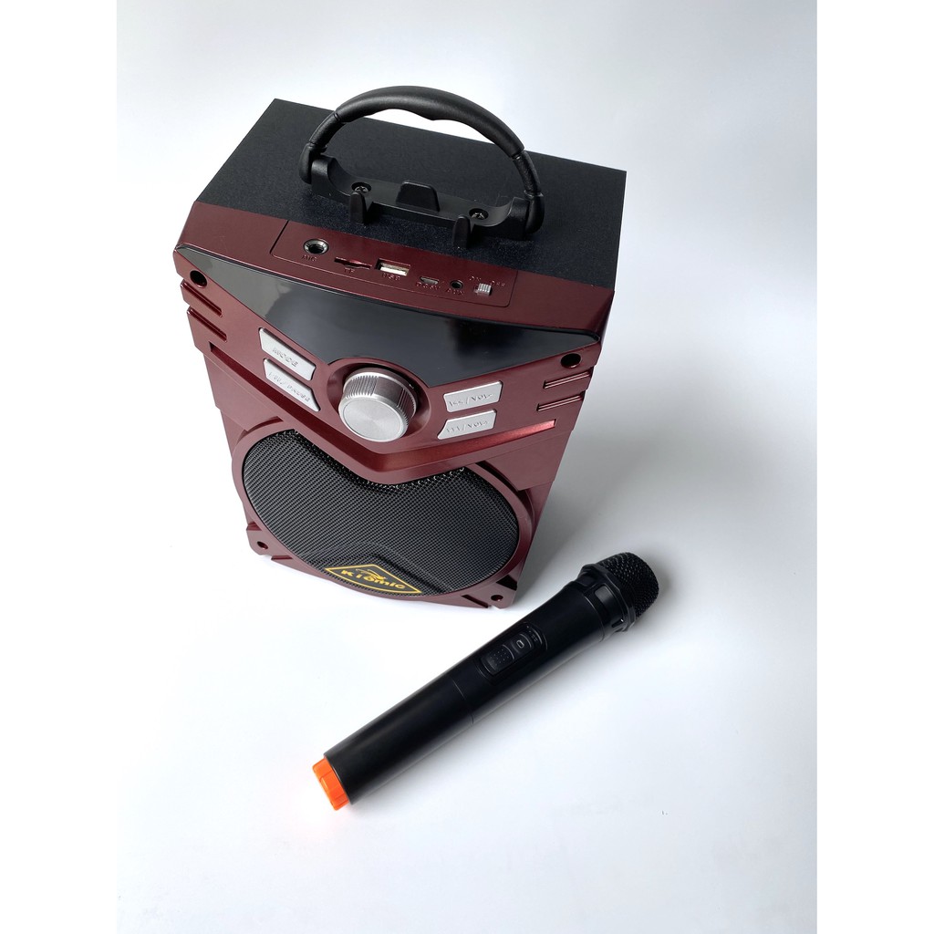 Loa Karaoke Bluetooth KIOMIC K56 Tặng Kèm 1 Micro UHF Không Dây MINCHAN