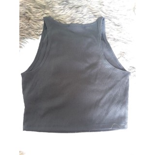 Áo 3 lỗ croptop Forever21 đen