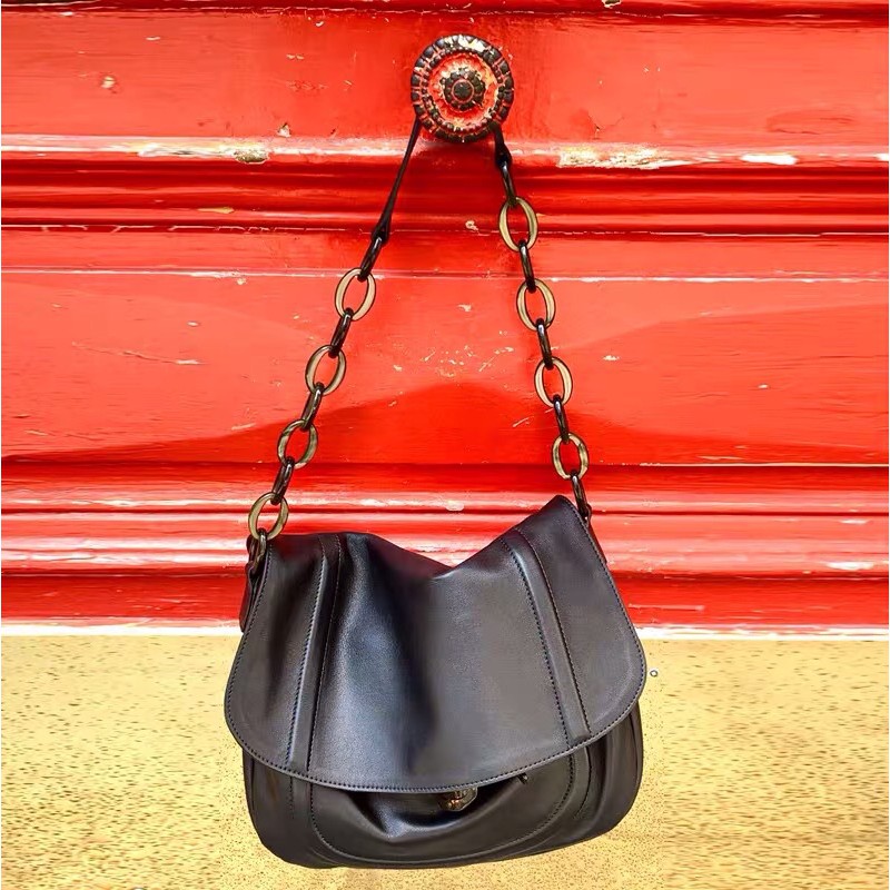 Túi da mềm dây xích tặng thêm dây đeo chéo P072