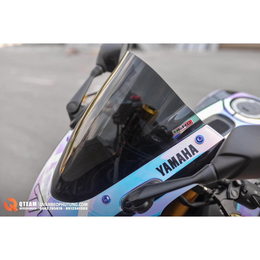 KÍNH CHẮN GIÓ Xe Máy YAMAHA R3 2020 - 2022 CHÍNH HÃNG THÁI LAN. Kính Cao Hơn zin và Trong,