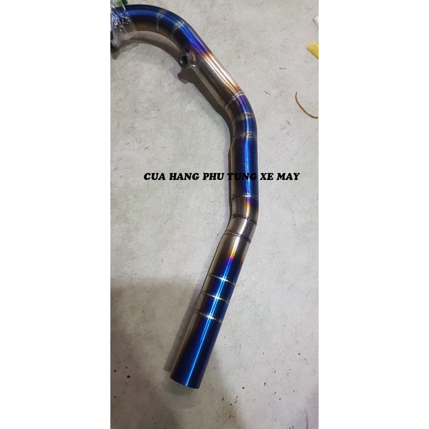 Cổ pô xe Ex 2010/ Ex 135/ Ex 150/ Winner 150/ Winner X/ Raider Fi/ Sonic gắn pô zin inox 304 xi titan cao cấp